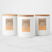 Bewerkbare cashewnoten aangepaste labelset voedselcontainer etiket (Flessen)