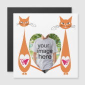 Bewerkbare Cat Love Heart – Aangepast tekstontwerp (Voorkant / Achterkant)