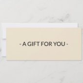 Bewerkbare Chinese Voedsel Gift Voucher Sjabloon Kaart (Achterkant)