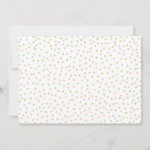 Bewerkbare Confetti Color Baby Sprinkle Kaart (Achterkant)