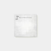 Bewerkbare  Cool Top Hat Cat Lined Sticky Post-it® Notes (Voorkant)