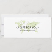 Bewerkbare Costa Rica Vliegticket Boarding Pass Kaart (Achterkant)