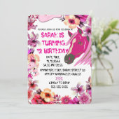 Bewerkbare Cowgirl Verjaardag Uitnodiging Sjabloon (Staand voorkant)