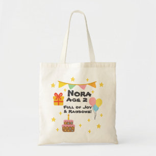 Bewerkbare Crayon Style – Rainbow Fiesta 1 tot 8 Y Tote Bag