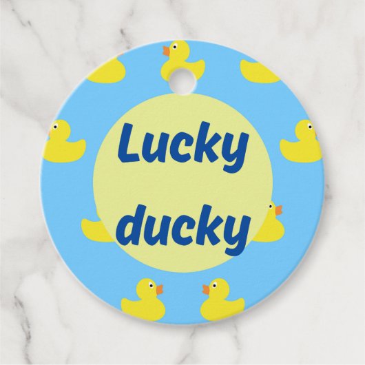 bewerkbare cruiseeend bedankjes labels (Voorkant)