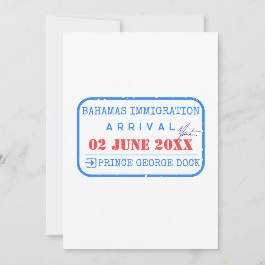Bewerkbare Custom paspoort stempel generator sjabl Kaart (Voorkant)