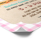 Bewerkbare Dames thee event flyer Poster (Hoek)