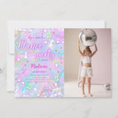 Bewerkbare Dance Birthday Foto Kaart (Voorkant)