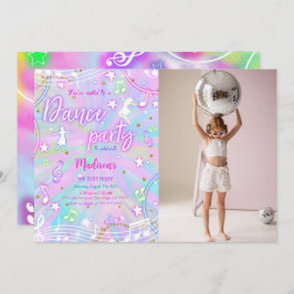 Bewerkbare Dance Birthday Foto Kaart