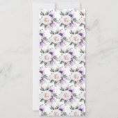 Bewerkbare digitale bloemenbegrafeniswebsite kaart (Achterkant)