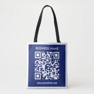 Bewerkbare (direct gegenereerde) QR-code marineb Draagtas