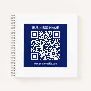 Bewerkbare (direct gegenereerde) QR-code Marineb Notitieboek