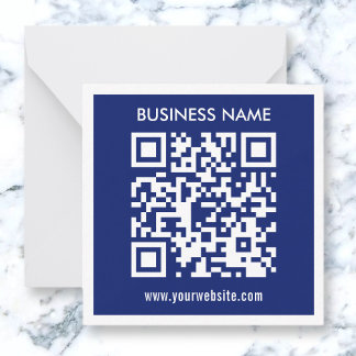 Bewerkbare (direct gegenereerde) QR-code | marineb Notitiekaartje