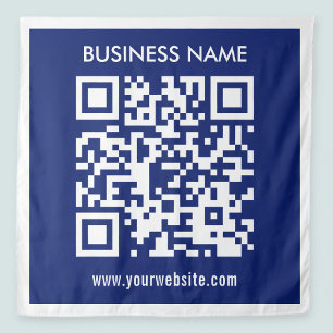 Bewerkbare (direct gegenereerde) QR-code   Marineb Wandkleed