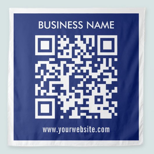Bewerkbare (direct gegenereerde) QR-code | marineb Wandkleed
