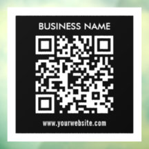 Bewerkbare (direct gegenereerde) QR-code | Zwart