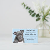 Bewerkbare Dog Trainer Visitekaartje (Staand voorkant)