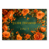 Bewerkbare Druid Hill Autumn Wedding Place-kaarten Kaart (Voorkant)