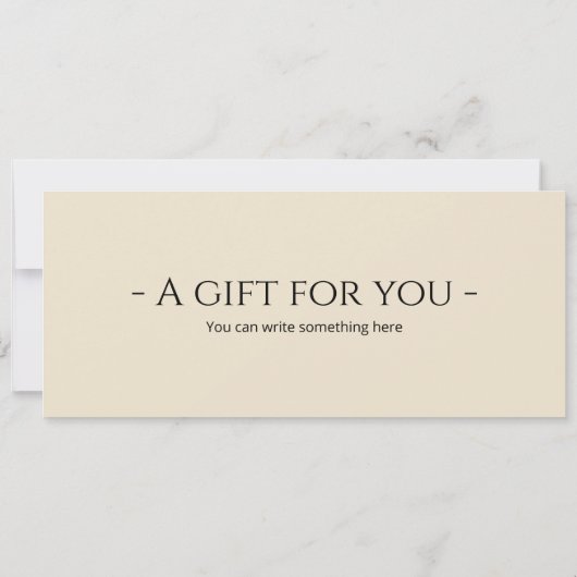 Bewerkbare e-book cadeaubon Sjabloon Kaart (Achterkant)