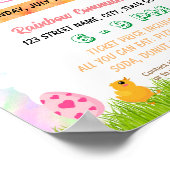 Bewerkbare easter Egg mijn tuin flyer Poster (Hoek)