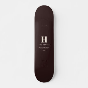 Bewerkbare familienaam of bedrijfsnaam skateboard