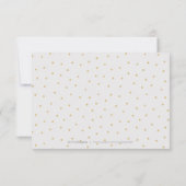 Bewerkbare faux gouden glitter kalligrafie dank u bedankkaart (Achterkant)