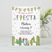 Bewerkbare Fiesta Verjaardag Kaart (Staand voorkant)