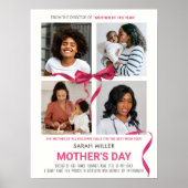 Bewerkbare Film Poster Moederdag Gift voor Mam (Voorkant)