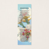 Bewerkbare Floral Funeral Bladwijzer Sjabloon Mini Visitekaartjes (Achterkant)