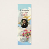 Bewerkbare Floral Funeral Bladwijzer Sjabloon Mini Visitekaartjes (Voorkant)
