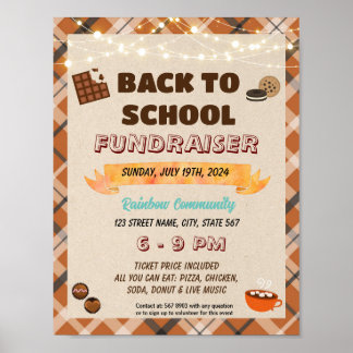 Bewerkbare flyer voor hete cacaofeest poster