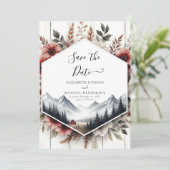 Bewerkbare foto Barnyard Wedding Save The Date (Staand voorkant)