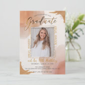 Bewerkbare foto Eye Catching Birthday Afstuderen Kaart (Staand voorkant)