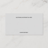 Bewerkbare foto Twee Toned Visitekaartje (Achterkant)