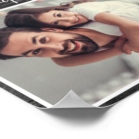 Bewerkbare fotocollage - vaderdag poster (Hoek)