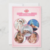 Bewerkbare geboorteaankondiging template aankondiging (Achterkant)