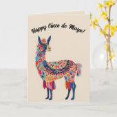 Bewerkbare Gelukkige Cinco de Mayo Kaart (Gele Bloem)