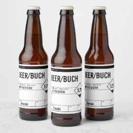 Bewerkbare generieke bierflesetiket Stickers