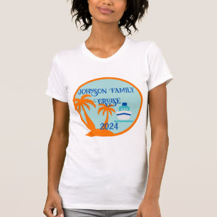 Bewerkbare gezinscruise t-shirt