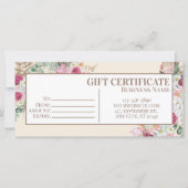 Bewerkbare Gift Certificate Template, Printbare Gi (Voorkant)