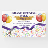 Bewerkbare Grand Opening Sale Spandoek (Horizontaal)