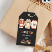 Bewerkbare Grappige Kerstfeest Gift Labels Cadeaulabel