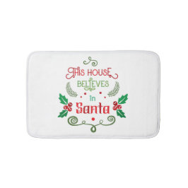 Bewerkbare grappige kerstquote badmat