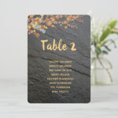 Bewerkbare grijze najaarsklep laat tafelkleven kaart (Staand voorkant)