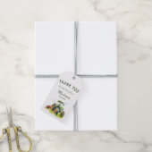 Bewerkbare Groene Tractor Verjaardag Dank u Label Cadeaulabel (Met Touw)