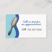 Bewerkbare Hair Salon Waterverf Wave Visitekaartje (Achterkant)