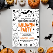 Bewerkbare Halloween Ghost Spooktacular Birthday Kaart