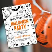 Bewerkbare Halloween Ghost Spooktacular Birthday Kaart