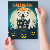 Bewerkbare Halloween, Kostuum Halloween Party Flyer (Hand)