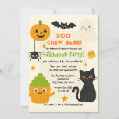 Bewerkbare Halloween - Little Monster Bash - Kaart (Voorkant)